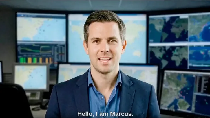 Marcus, the course guide of the Port of Antwerp course
