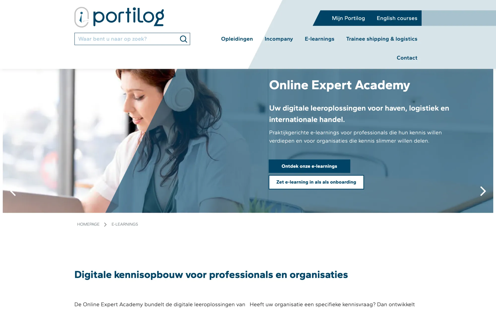 Portilog Online Expert Academy on portilog.be, where International Trade Documents is available